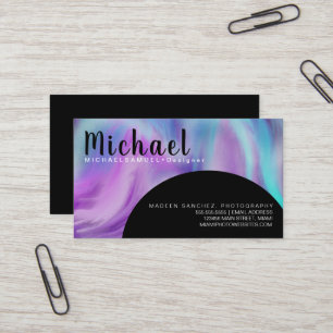 Marble Wave Interior Hair Salon Designer Business Card