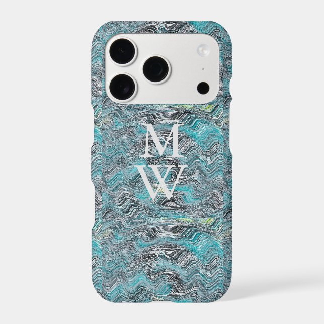 Marble Waves Iphone Case (Back)