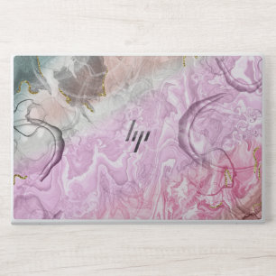 Marble Wavy Pink Purple Blue HP Laptop Skin