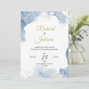 Marble wedding invitation Modern wedding Elegant