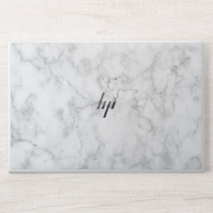 Marble-white-background-pattern HP Laptop Skin