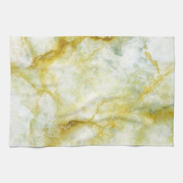 Marble with Yellow Threads Towel (Horizontal)