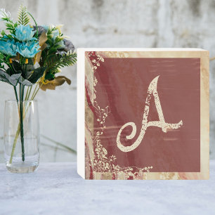 Marble Wooden Box Sign