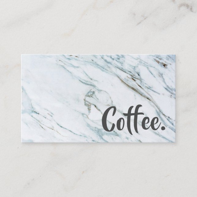 Marble Word Beyond Loyalty Coffee Punch-Card Card (Front)