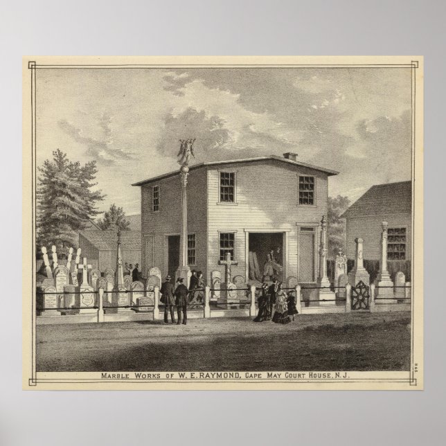 Marble Works of WE Raymond Poster (Front)