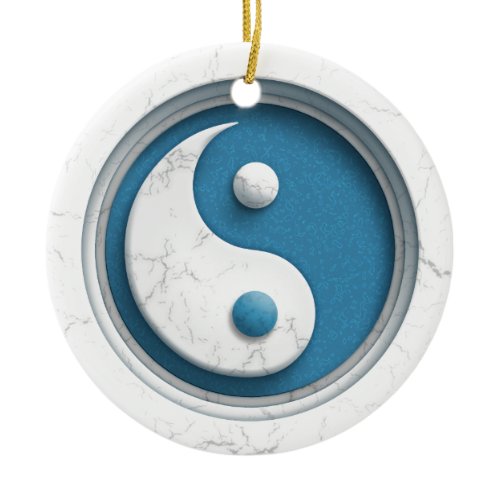 Marble Yin Yang Ceramic Ornament