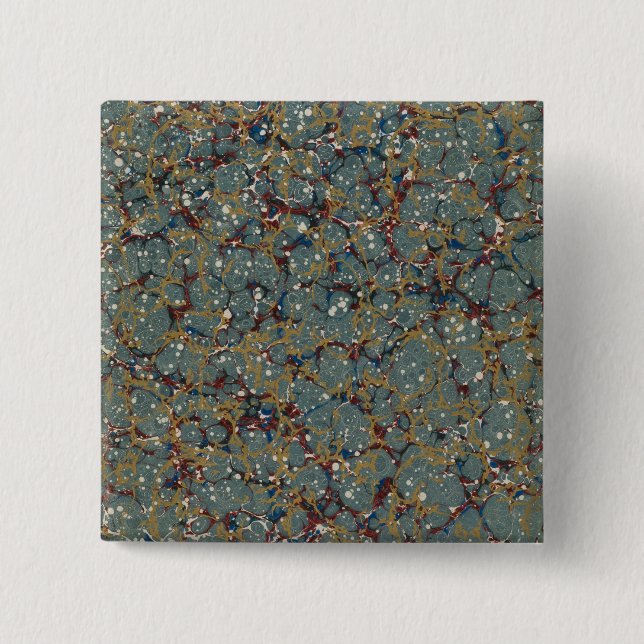 Marbled Abstract Painting Button (Front)