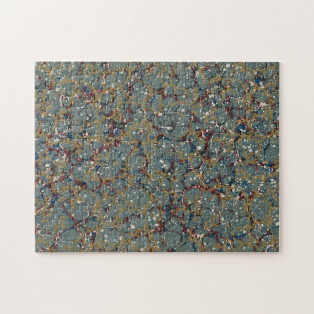 Marbled Abstract Painting Jigsaw Puzzle (Horizontal)