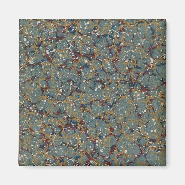 Marbled Abstract Painting Magnet (Front)