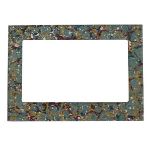 Marbled Abstract Painting Magnetic Frame