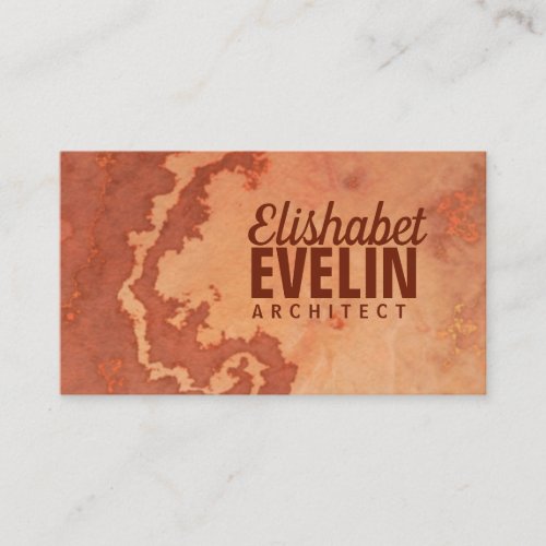 Marbled background texture red orange h767 business card