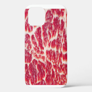 Marbled Beef Steak Texture Closeup iPhone 12 Case