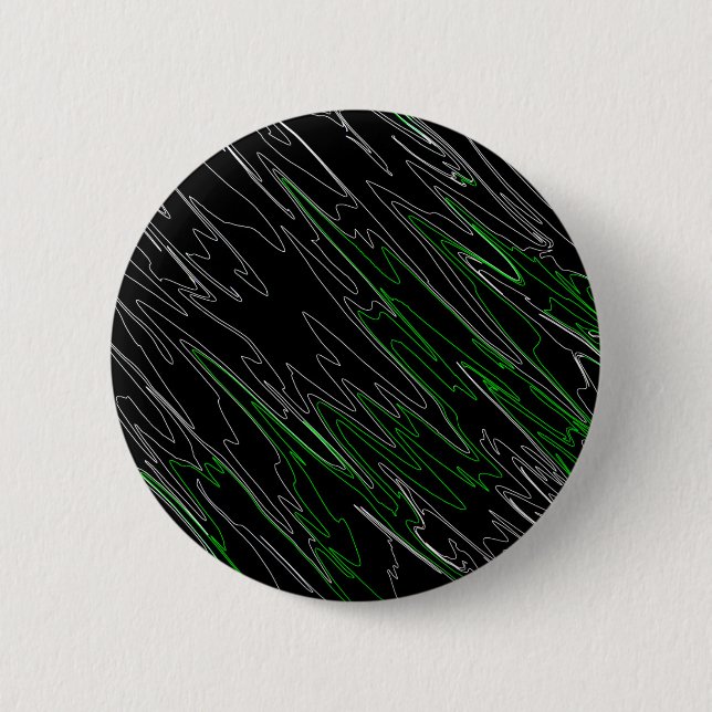 Marbled Black Green Button (Front)