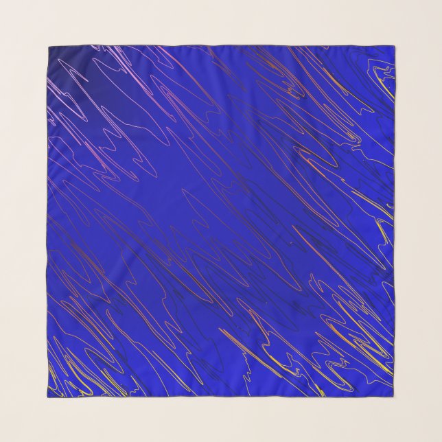 Marbled Blue Scarf (Front)