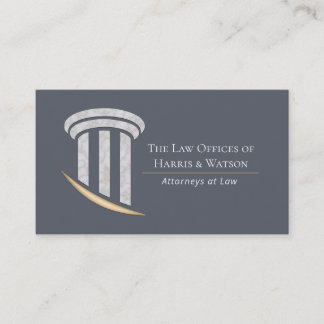 Marbled Column w/Gold Accent Business Card