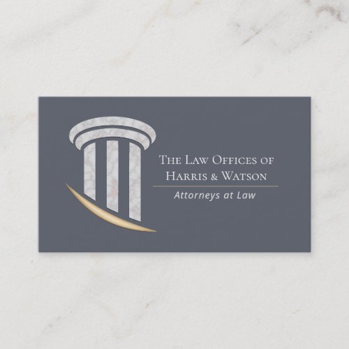 Marbled Column w/Gold Accent Business Card