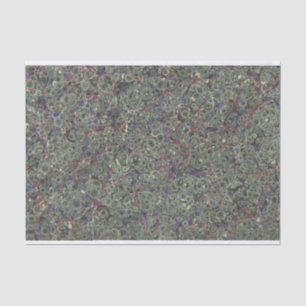 Marbled End Paper Green