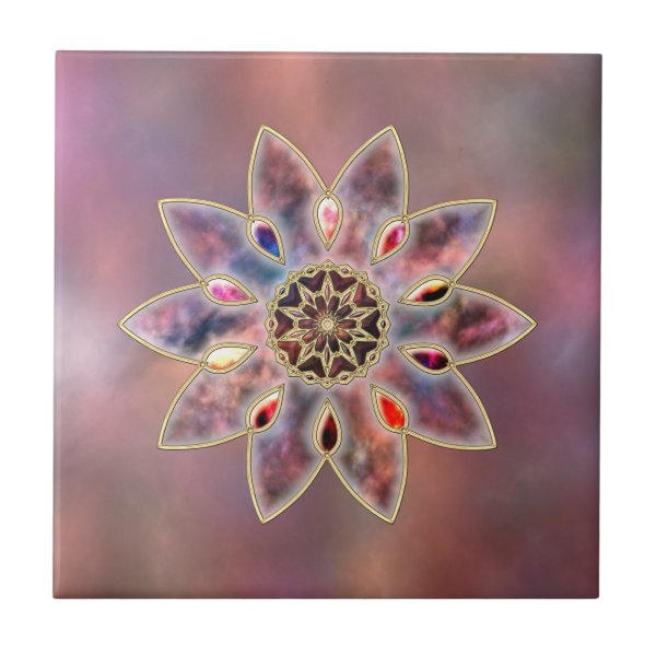 Marbled Galaxies Decorative Tile / Trivet