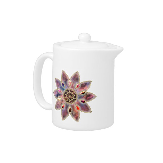 Marbled Galaxies Teapot (Left)