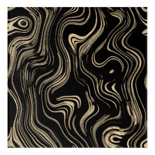 Marbled Gold Acrylic Wall Art