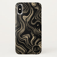 Marbled Gold Personalized Phone Case