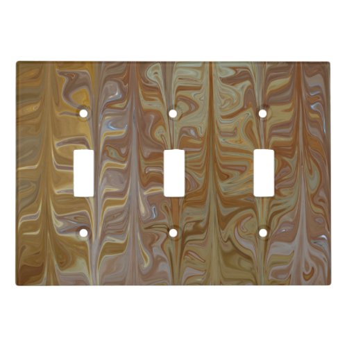 Marbled Golden Wet Cedar Art Pattern Table Lamp Light Switch Cover
