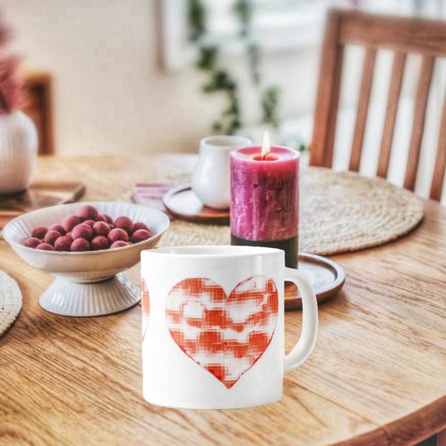 Marbled Heart Giant Coffee Mug (Enjoy your favorite hot beverage in your lovely Marbled Heart Giant Coffee Mug!)