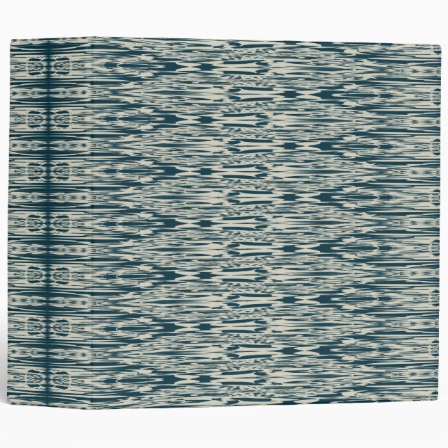 Marbled Ikat Painted Pattern 3 Ring Binder (Front/Spine)