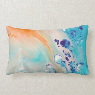 Marbled Ink Lumbar Pillow