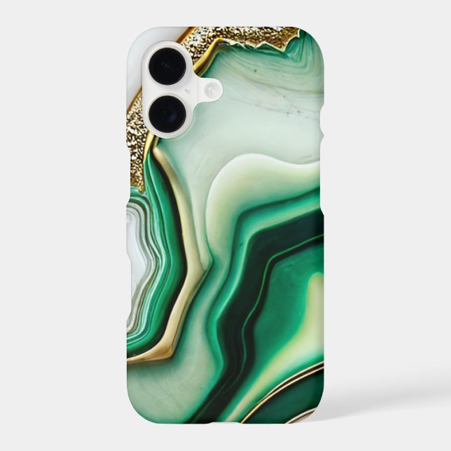 Marbled Jade Agate iPhone Case (Back)