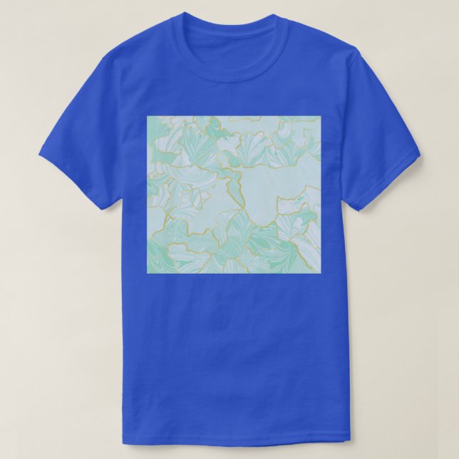 Marbled Kintsugi Sage T-Shirt (Design Front)