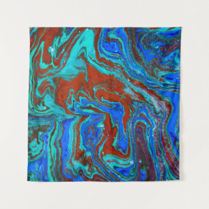 Marbled liquid unique pattern abstract,acrylic,art tapestry