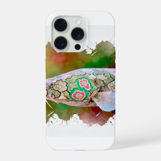 Marbled Lungfish 010824AREF126 - Watercolor iPhone Case (Back)