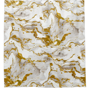 Marbled Mable Elegant Chic Shower Shower Curtain