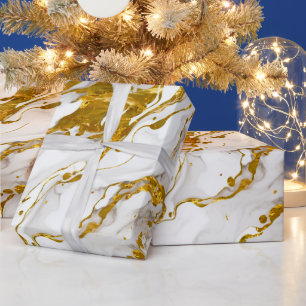 Marbled Mable Elegant Chic Wrapping Paper