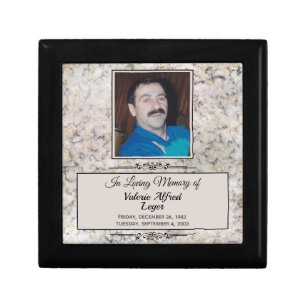 Marbled Memorial Custom Keepsakes Gift Box