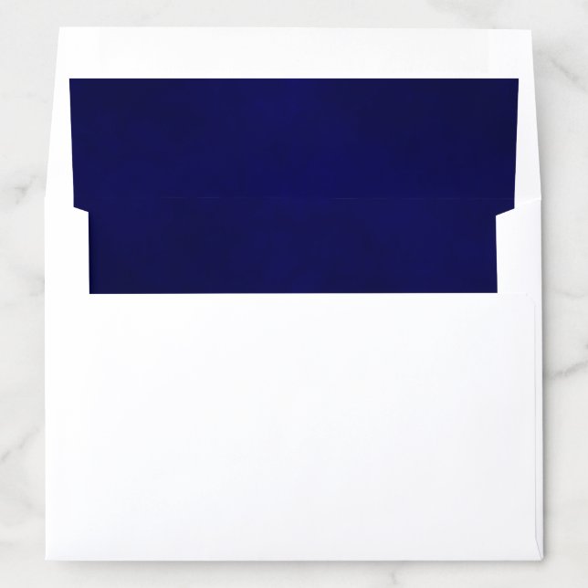 Marbled Navy Blue Simple Elegant Envelope Liner (In Envelope)
