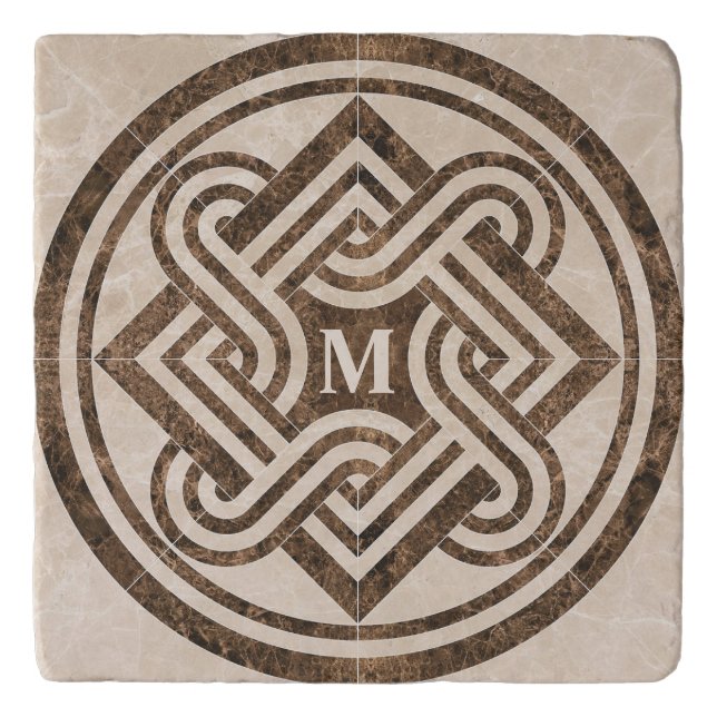  Marbled Ornament  Trivet (Front)