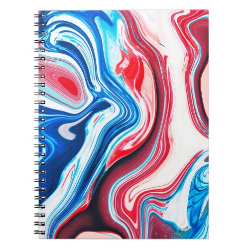 Marbled Paint Liquid Grunge Texture Notebook