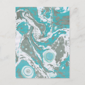 Marbled Paper Designs Postcard