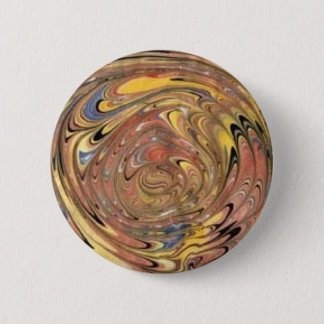 Marbled Paper Whirl (chocolate) Button