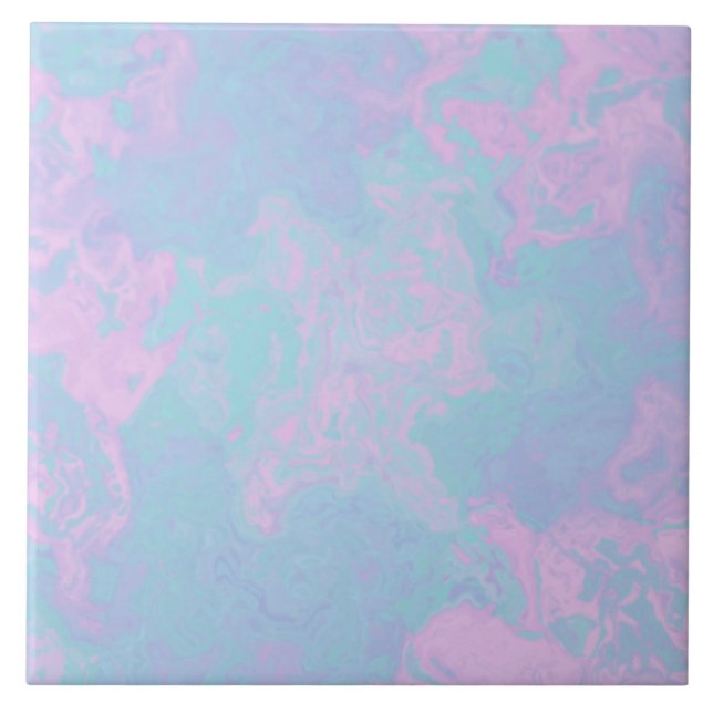 Marbled Pastel Ceramic Tile (Front)