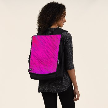 Marbled Pink Backpack by BlakCircleGirl at Zazzle
