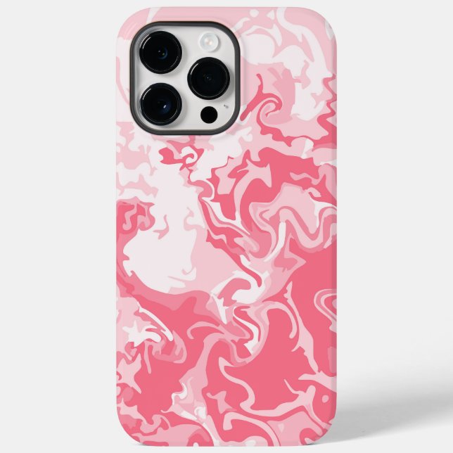 Marbled Pink Case-Mate iPhone Case (Back)