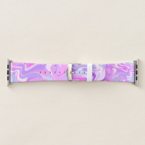 Marbled Pink Purple Turquoise Apple Watch Band