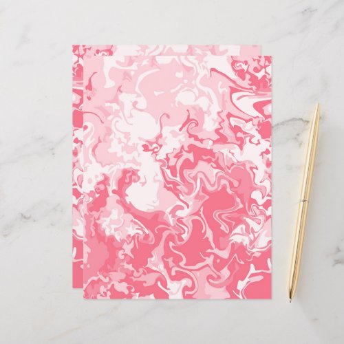 Marbled Pink Scrapbook Paper