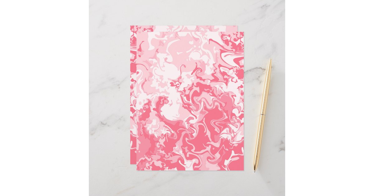 Marbled Pink Scrapbook Paper