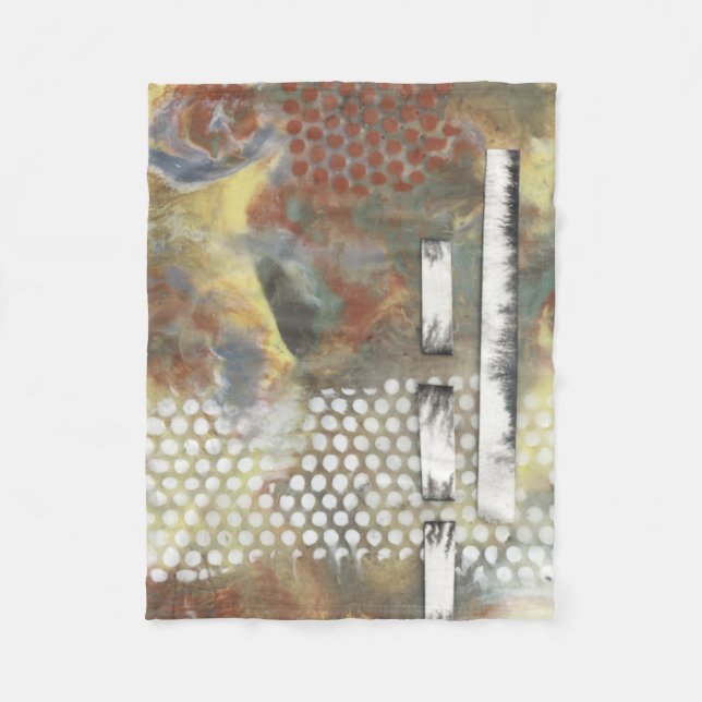 Marbled Pixels II Fleece Blanket (Front)