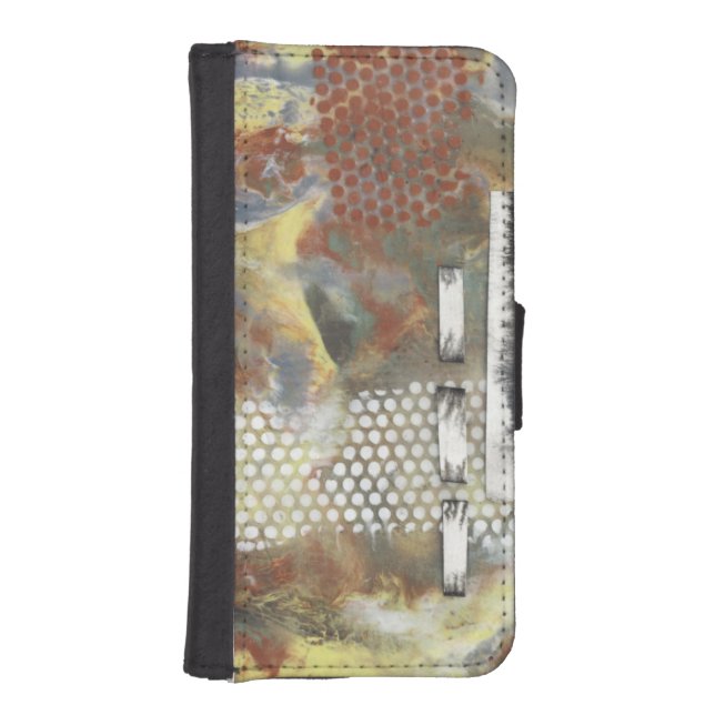 Marbled Pixels II iPhone Wallet Case (Front)