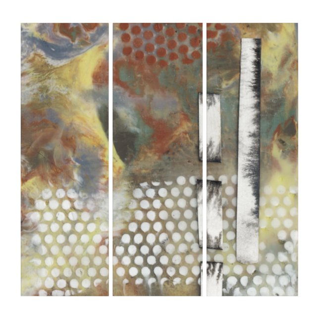 Marbled Pixels II Triptych (Front)